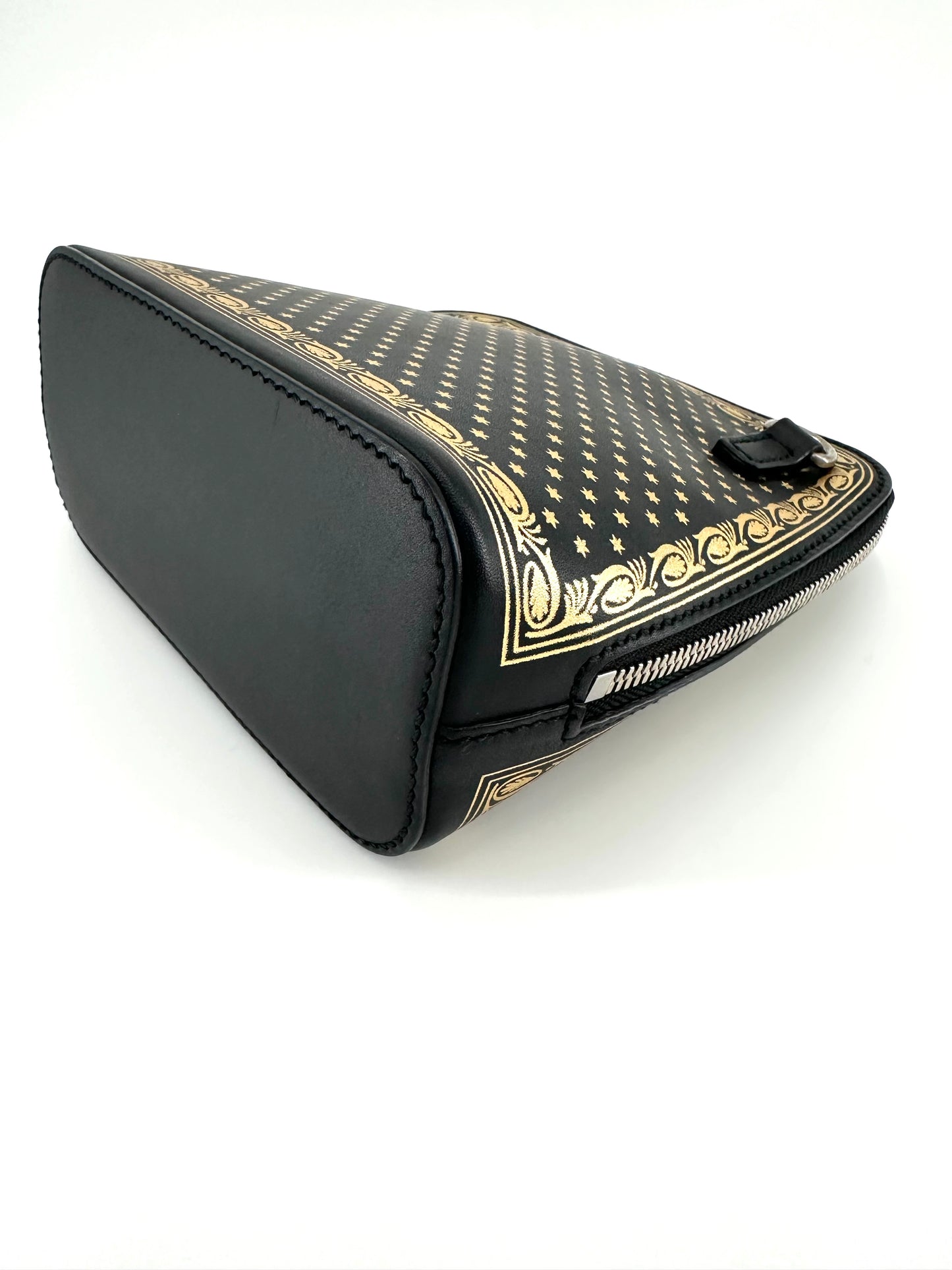 Gucci Black Leather Guccy Moon & Stars Dome Mini Crossbody Bag