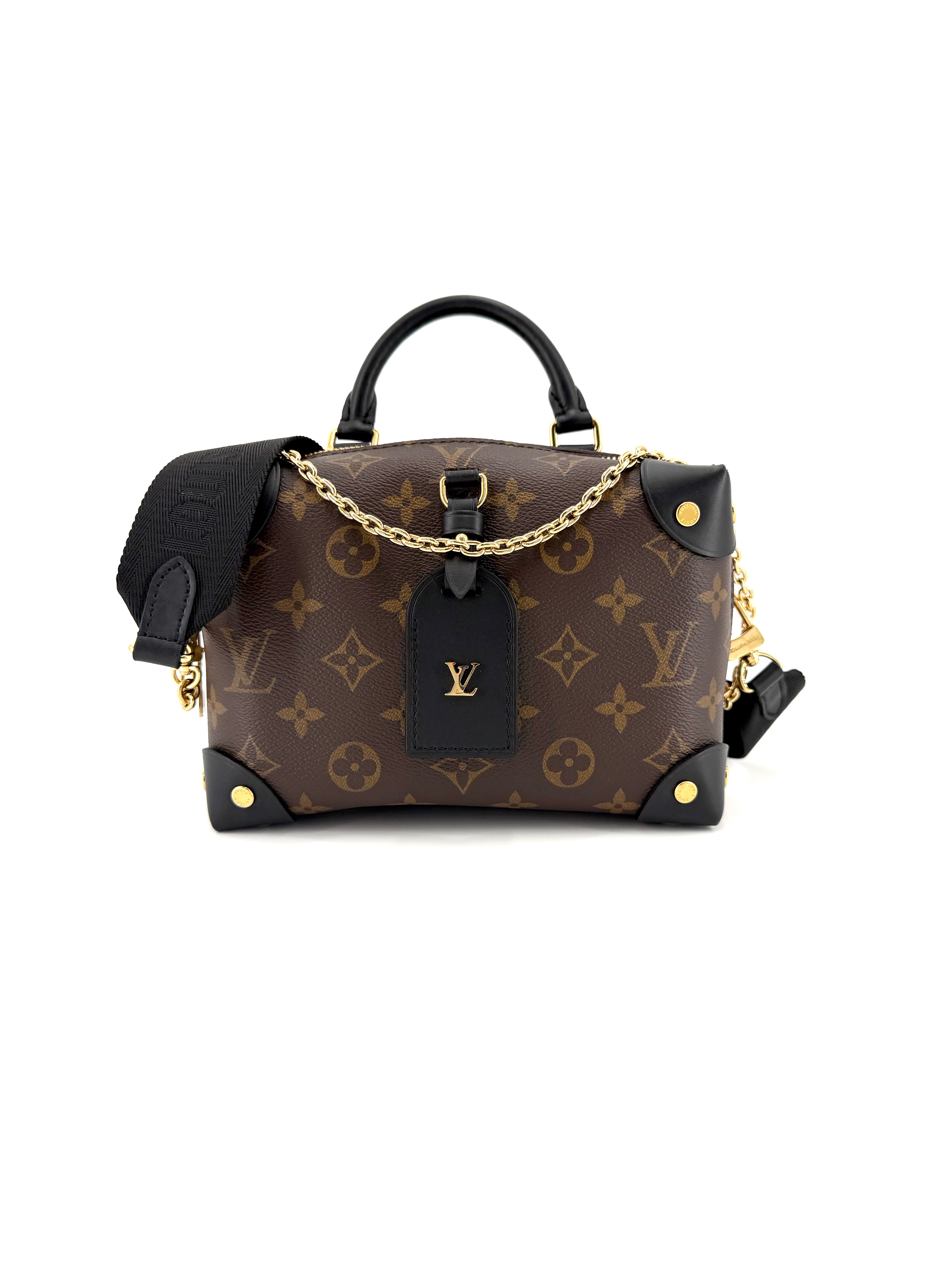 Pre-Owned Louis Vuitton Monogram Petite Malle Souple Crossbody Bag