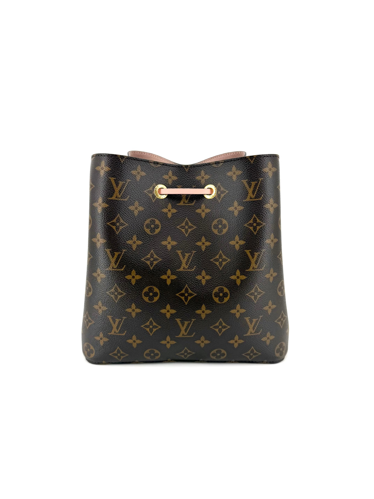 Louis Vuitton Néonoé MM Monogram Canvas Bucket Bag Pink Trim