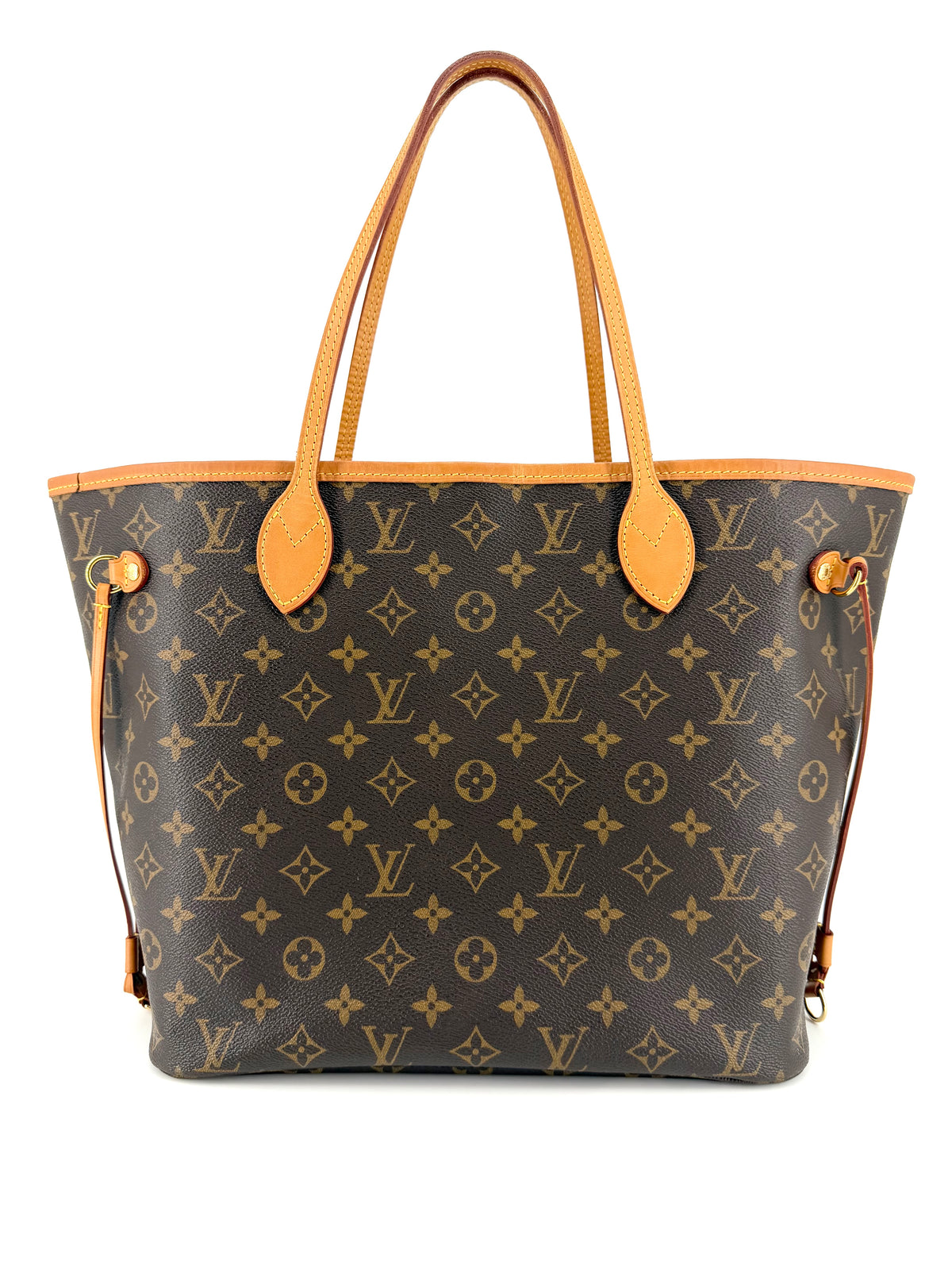 Pre-owned Louis Vuitton Neverfull MM with Pouch Pink Interior Tote Bag