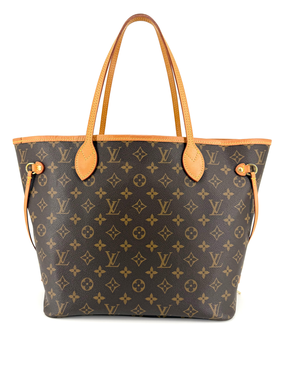 Pre-owned Louis Vuitton Neverfull MM with Pouch Pink Interior Tote Bag
