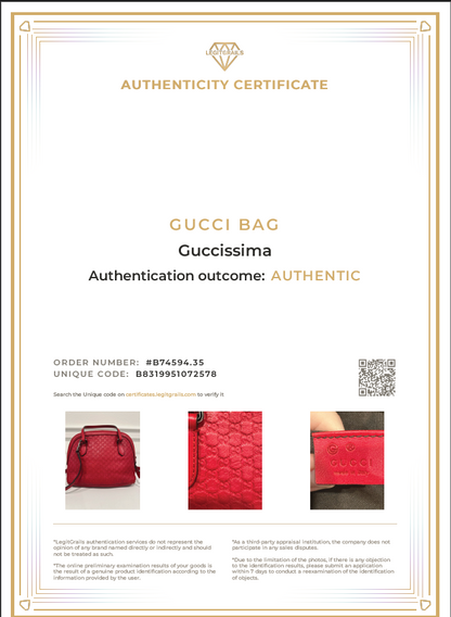 Gucci Red Microguccissima GG Mini Dome Cross Body Bag