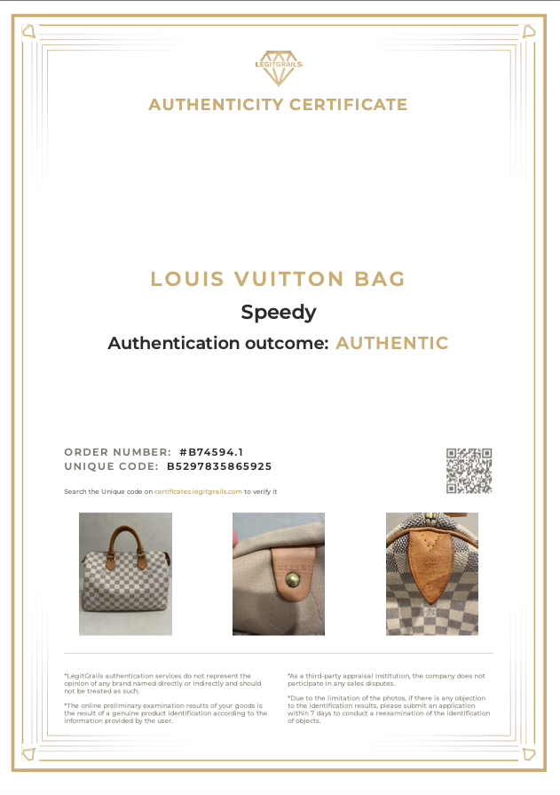 Louis Vuitton Damier Azure Speedy 30