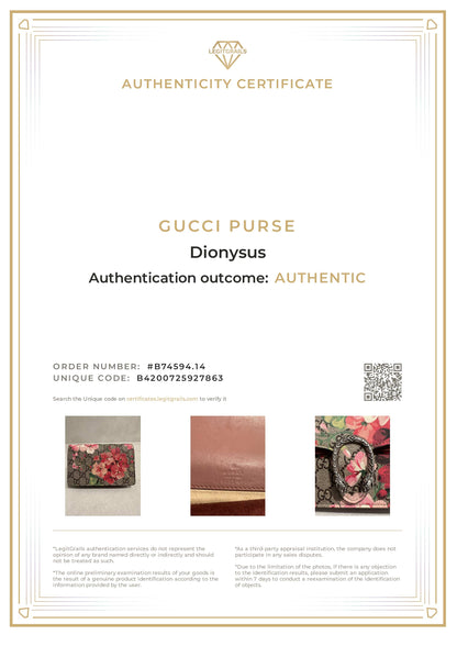 Gucci Bloom Red Pink Dionysus Super Mini Bag