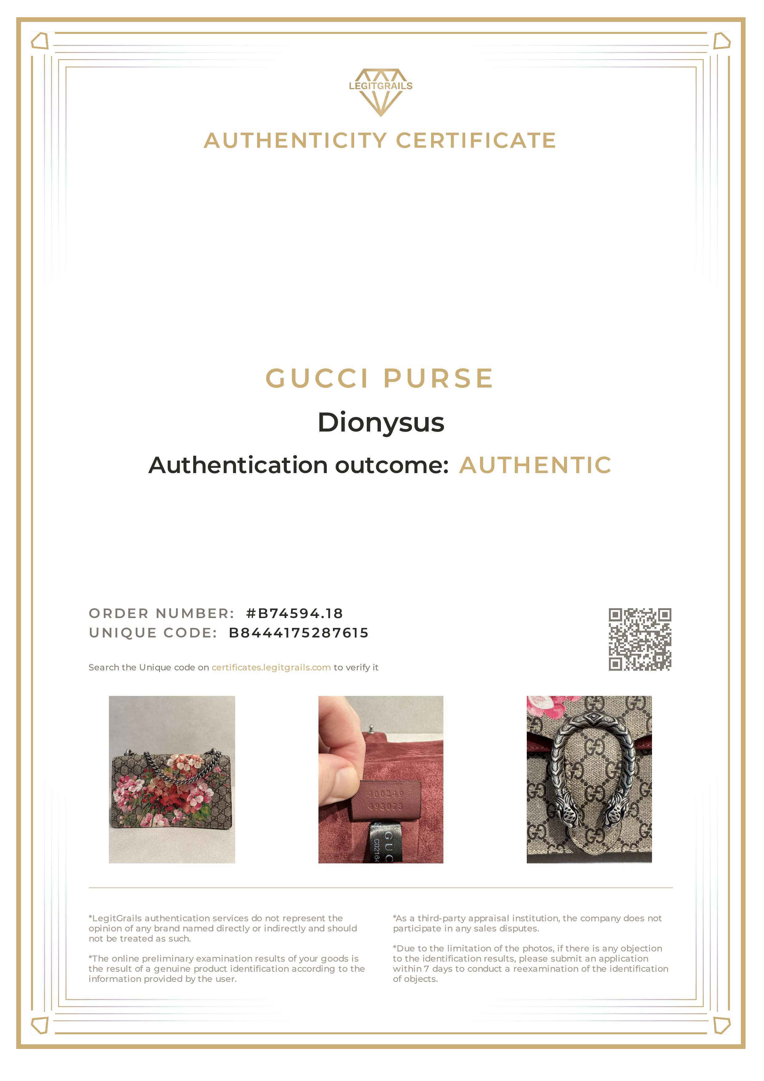 Gucci GG Red Pink Blooms Floral Dionysus Shoulder Small Canvas Bag