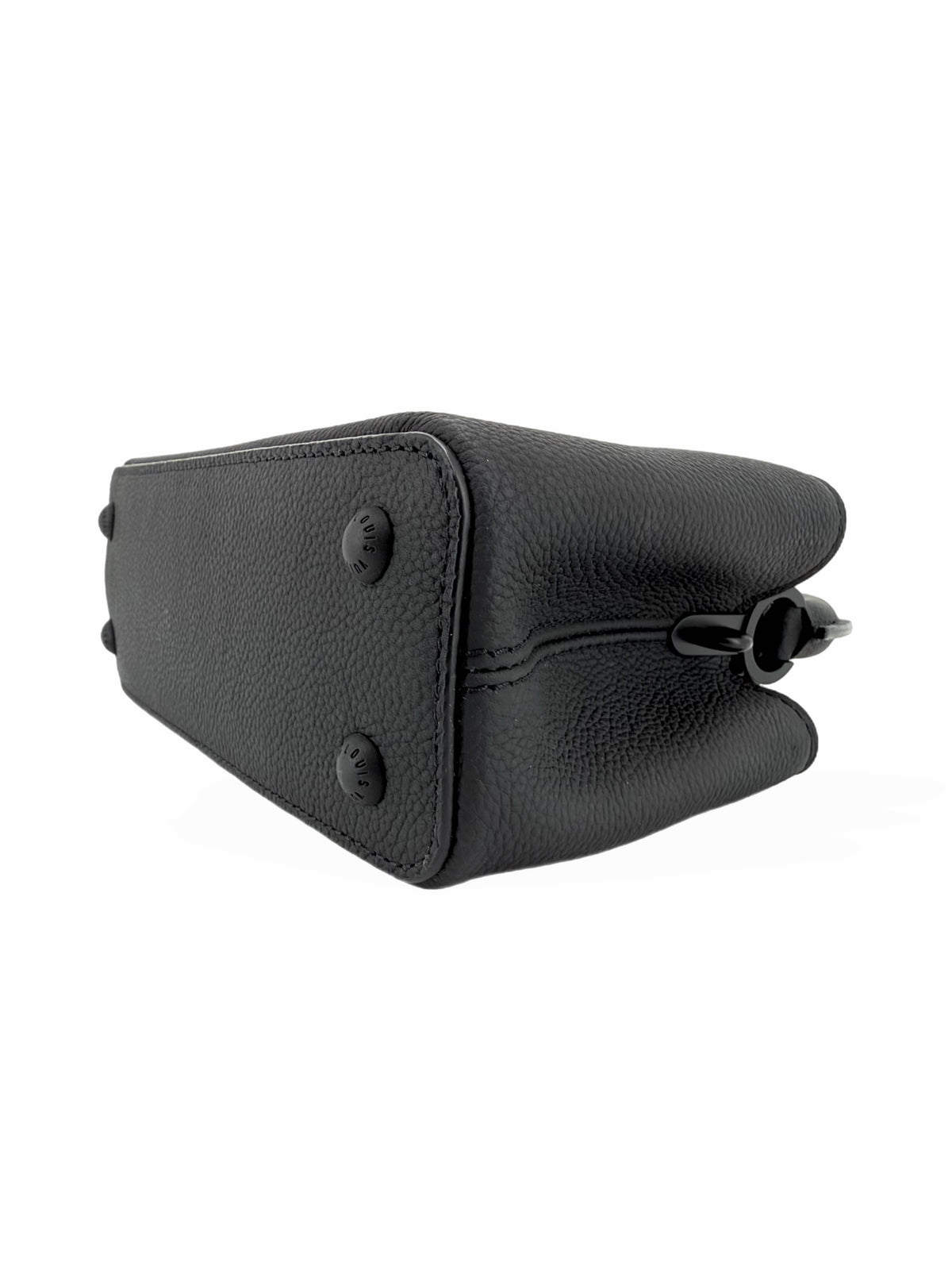 Pre-Owned Louis Vuitton Capucines East West Mini Matte Black Taurillon Leather Bag