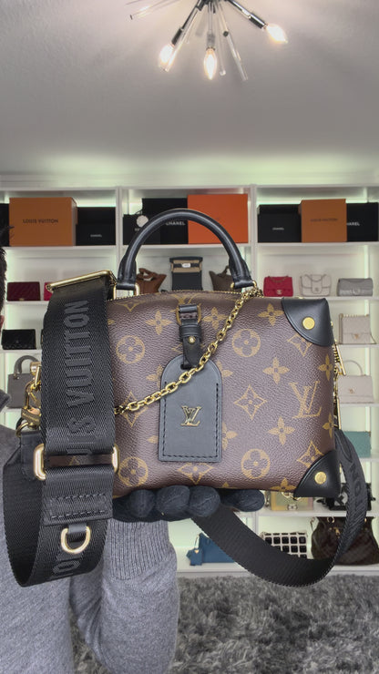 Pre-Owned Louis Vuitton Monogram Petite Malle Souple Crossbody Bag